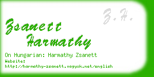 zsanett harmathy business card